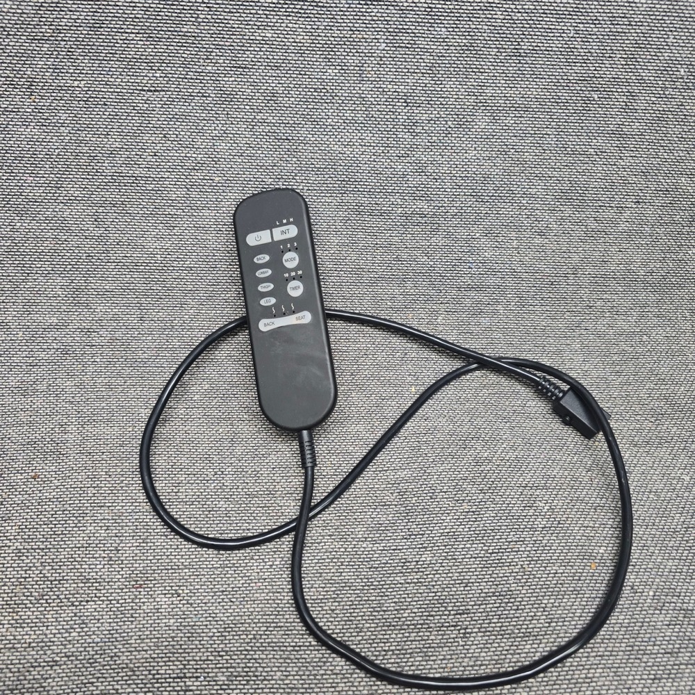 Unbranded Massage Chair Remote Control 8-Pin DIN Cable Black Good Replacement